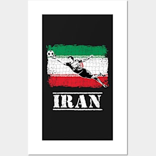 Iran Soccer Goalie Goal Keeper Shirt Posters and Art
